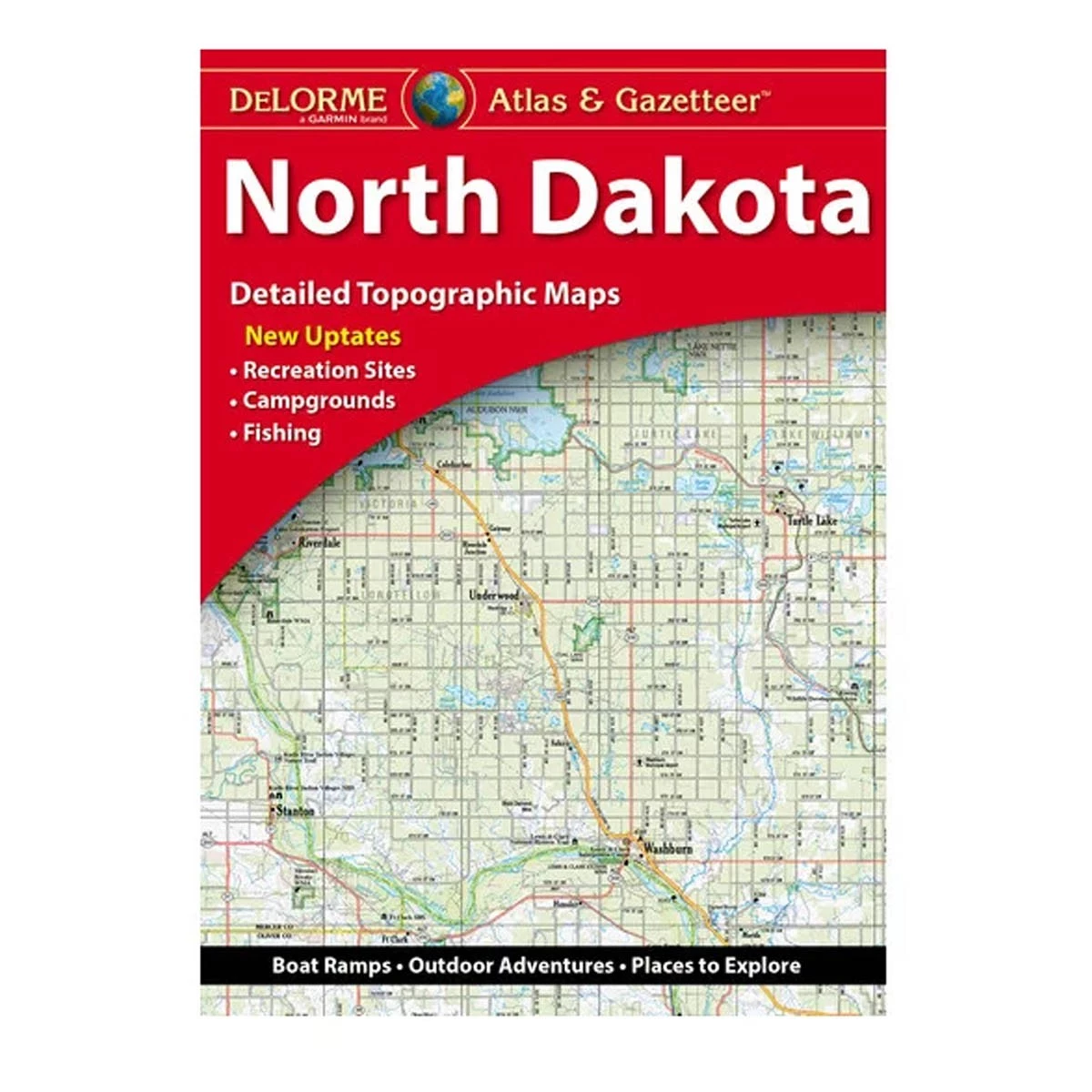 Garmin DeLorme Atlas And Gazetteer Paper Maps - North Dakota 1 Garmin DeLorme Atlas And Gazetteer Paper Maps - North Dakota