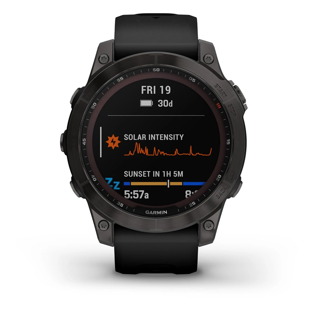 Garmin Fēnix 7 Sapphire Solar GPS Watch Black/dlc Titanium/black 2 Garmin Fēnix 7 Sapphire Solar GPS Watch Black/dlc Titanium/black - Image 2