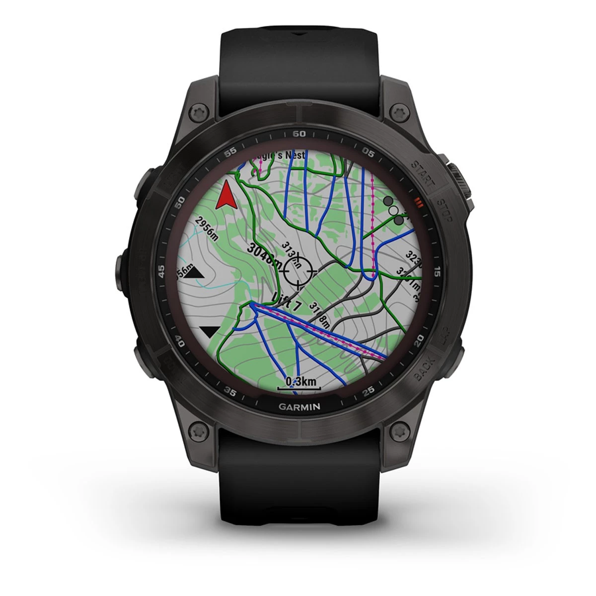 Garmin Fēnix 7 Sapphire Solar GPS Watch Black/dlc Titanium/black 4 Garmin Fēnix 7 Sapphire Solar GPS Watch Black/dlc Titanium/black - Image 4