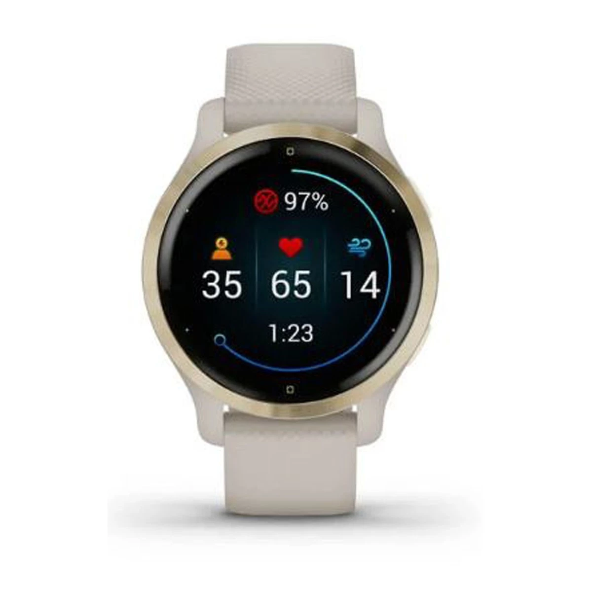 Garmin Venu 2S GPS Watch Light Gold/stainless Steel 2 Garmin Venu 2S GPS Watch Light Gold/stainless Steel - Image 2