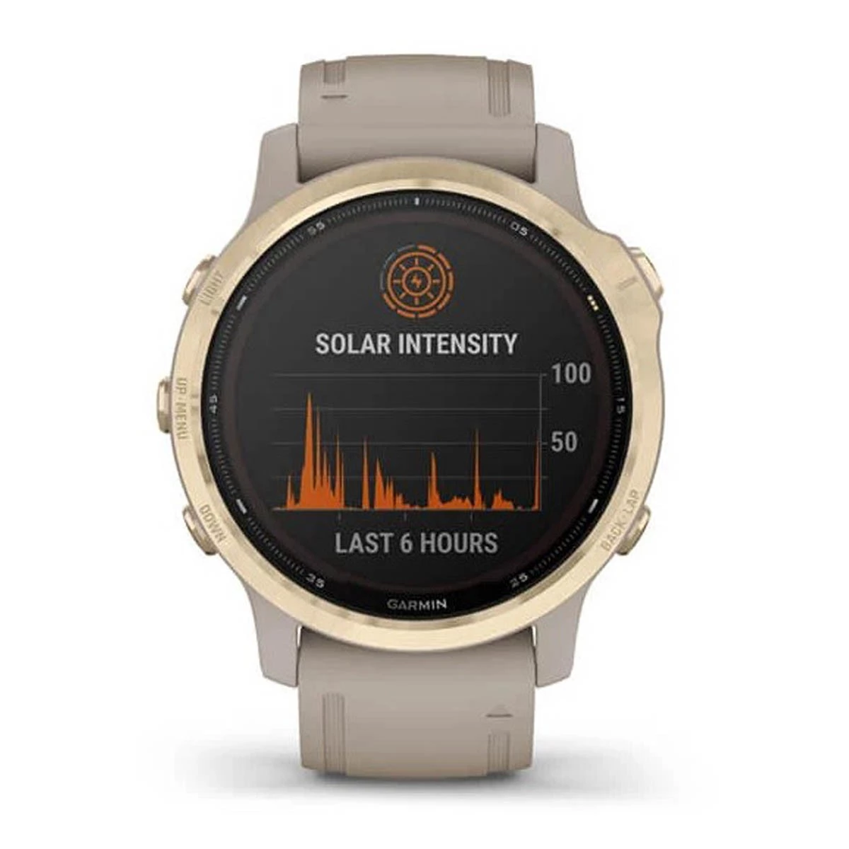 Garmin Fenix 6S Pro Solar Edition GPS Watch Sand/grey 2 Garmin Fenix 6S Pro Solar Edition GPS Watch Sand/grey - Image 2